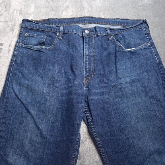Levis 559 Mens Relaxed Straight Fit Jeans 40 Medium Wash Distressed - Picture 5 of 9